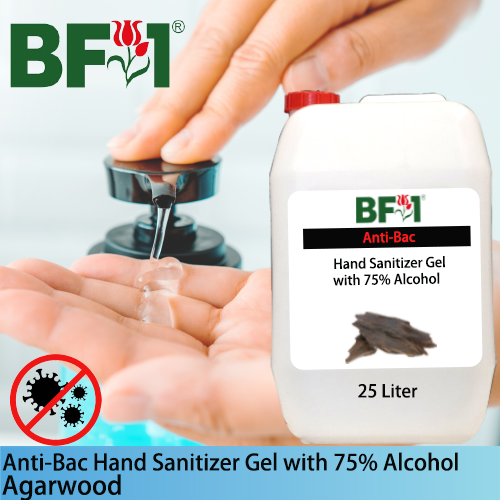 Anti-Bac Hand Sanitizer Gel with 75% Alcohol (ABHSG) - Agarwood - 25L