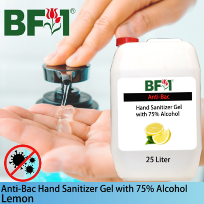 Anti-Bac Hand Sanitizer Gel with 75% Alcohol (ABHSG) - Lemon - 25L