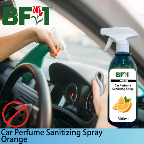 Car Perfume Sanitizing Spray - Orange - 500ml