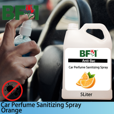 Car Perfume Sanitizing Spray - Orange - 5L