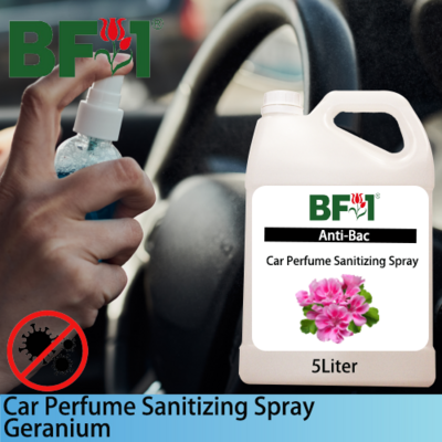 Car Perfume Sanitizing Spray - Geranium - 5L