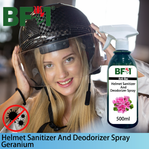 Helmet Sanitizer And Deodorizer Spray - Geranium - 500ml