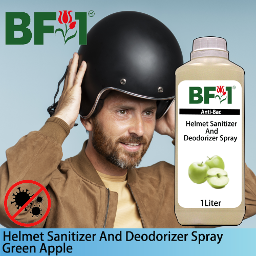Helmet Sanitizer And Deodorizer Spray - Apple - Green Apple - 1L
