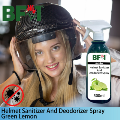 Helmet Sanitizer And Deodorizer Spray - Lemon - Green Lemon - 500ml