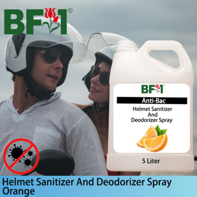 Helmet Sanitizer And Deodorizer Spray - Orange - 5L