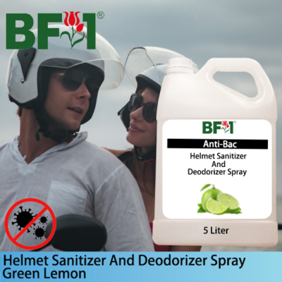 Helmet Sanitizer And Deodorizer Spray - Lemon - Green Lemon - 5L