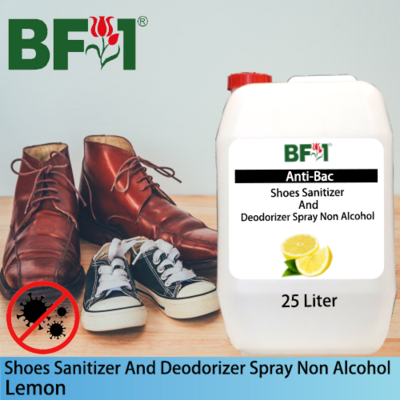 Anti-Bac Shoes Sanitizer and Deodorizer Spray (ABSSD) - Non Alcohol with Lemon - 25L