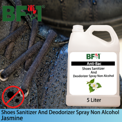 Anti-Bac Shoes Sanitizer and Deodorizer Spray (ABSSD) - Non Alcohol with Jasmine - 5L