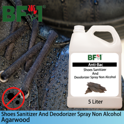 Anti-Bac Shoes Sanitizer and Deodorizer Spray (ABSSD) - Non Alcohol with Agarwood - 5L