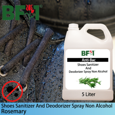 Anti-Bac Shoes Sanitizer and Deodorizer Spray (ABSSD) - Non Alcohol with Rosemary - 5L