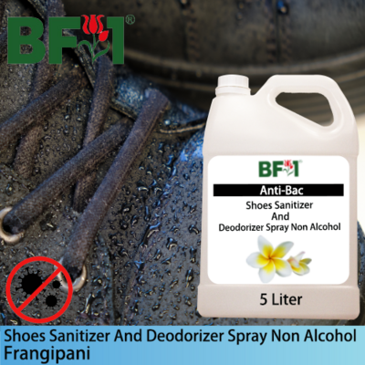Anti-Bac Shoes Sanitizer and Deodorizer Spray (ABSSD) - Non Alcohol with Frangipani - 5L