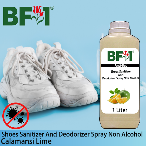 Anti-Bac Shoes Sanitizer and Deodorizer Spray (ABSSD) - Non Alcohol with lime - Calamansi Lime - 1L