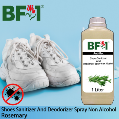 Anti-Bac Shoes Sanitizer and Deodorizer Spray (ABSSD) - Non Alcohol with Rosemary - 1L
