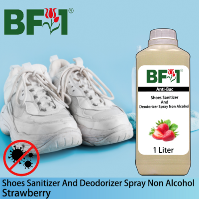 Anti-Bac Shoes Sanitizer and Deodorizer Spray (ABSSD) - Non Alcohol with Strawberry - 1L