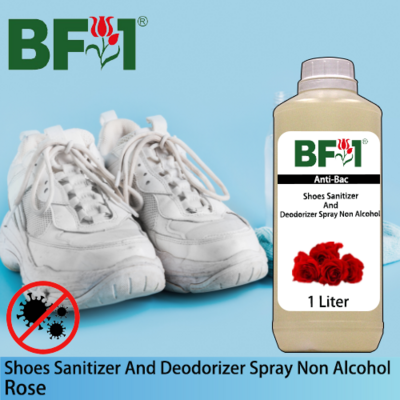 Anti-Bac Shoes Sanitizer and Deodorizer Spray (ABSSD) - Non Alcohol with Rose - 1L