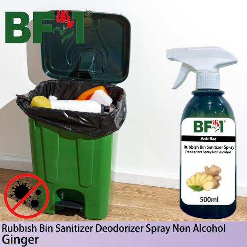 (ABRBSD) Ginger Anti-Bac Rubbish Bin Sanitizer Deodorizer Spray - Non Alcohol - 500ml