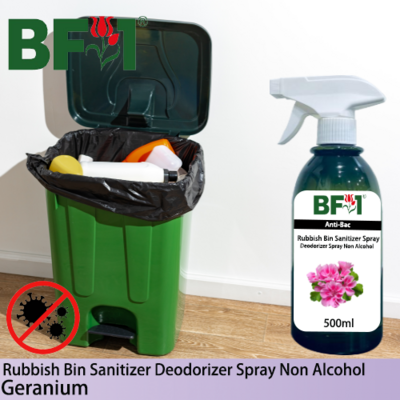 (ABRBSD) Geranium Anti-Bac Rubbish Bin Sanitizer Deodorizer Spray - Non Alcohol - 500ml