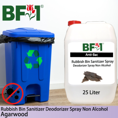 (ABRBSD) Agarwood Anti-Bac Rubbish Bin Sanitizer Deodorizer Spray - Non Alcohol - 25L
