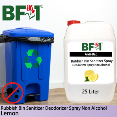 (ABRBSD) Lemon Anti-Bac Rubbish Bin Sanitizer Deodorizer Spray - Non Alcohol - 25L