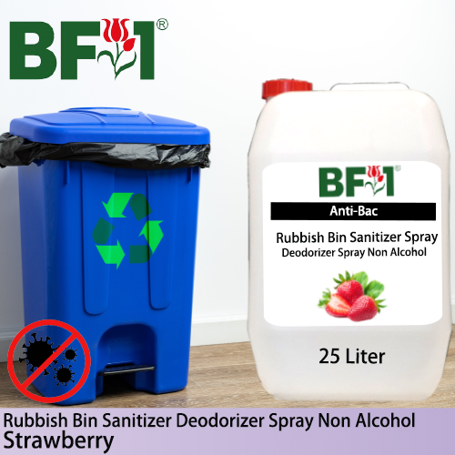 (ABRBSD) Strawberry Anti-Bac Rubbish Bin Sanitizer Deodorizer Spray - Non Alcohol - 25L