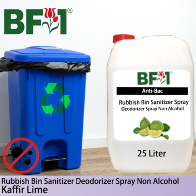(ABRBSD) lime - Kaffir Lime Anti-Bac Rubbish Bin Sanitizer Deodorizer Spray - Non Alcohol - 25L