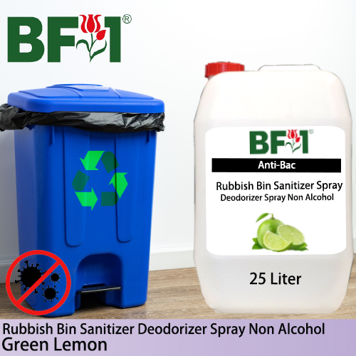 (ABRBSD) Lemon - Green Lemon Anti-Bac Rubbish Bin Sanitizer Deodorizer Spray - Non Alcohol - 25L