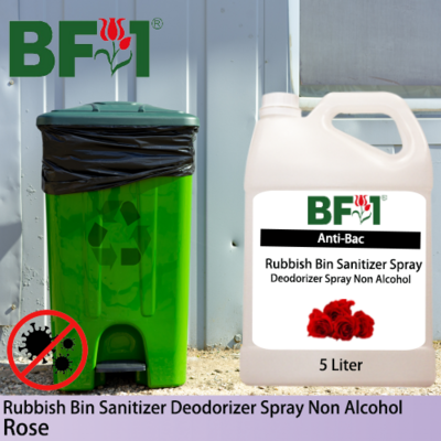 (ABRBSD) Rose Anti-Bac Rubbish Bin Sanitizer Deodorizer Spray - Non Alcohol - 5L