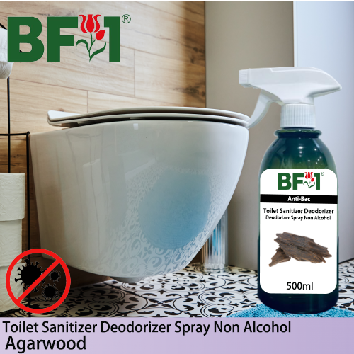(ABTSD) Agarwood Anti-Bac Toilet Sanitizer Deodorizer Spray - Non Alcohol - 500ml