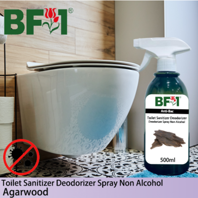 (ABTSD) Agarwood Anti-Bac Toilet Sanitizer Deodorizer Spray - Non Alcohol - 500ml