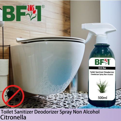 (ABTSD) Citronella Anti-Bac Toilet Sanitizer Deodorizer Spray - Non Alcohol - 500ml