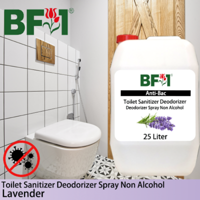 (ABTSD) Lavender Anti-Bac Toilet Sanitizer Deodorizer Spray - Non Alcohol - 25L