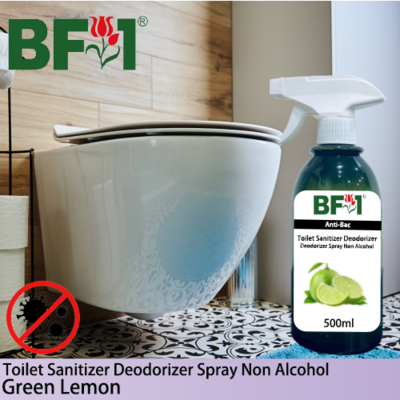 (ABTSD) Lemon - Green Lemon Anti-Bac Toilet Sanitizer Deodorizer Spray - Non Alcohol - 500ml