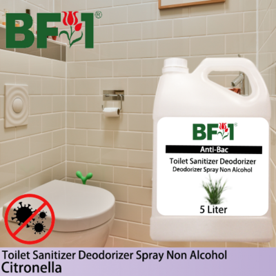 (ABTSD) Citronella Anti-Bac Toilet Sanitizer Deodorizer Spray - Non Alcohol - 5L