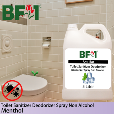 (ABTSD) Menthol Anti-Bac Toilet Sanitizer Deodorizer Spray - Non Alcohol - 5L