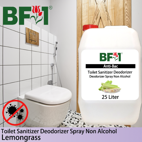 (ABTSD) Lemongrass Anti-Bac Toilet Sanitizer Deodorizer Spray - Non Alcohol - 25L