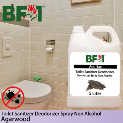 (ABTSD) Agarwood Anti-Bac Toilet Sanitizer Deodorizer Spray - Non Alcohol - 5L