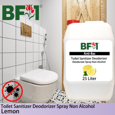 (ABTSD) Lemon Anti-Bac Toilet Sanitizer Deodorizer Spray - Non Alcohol - 25L