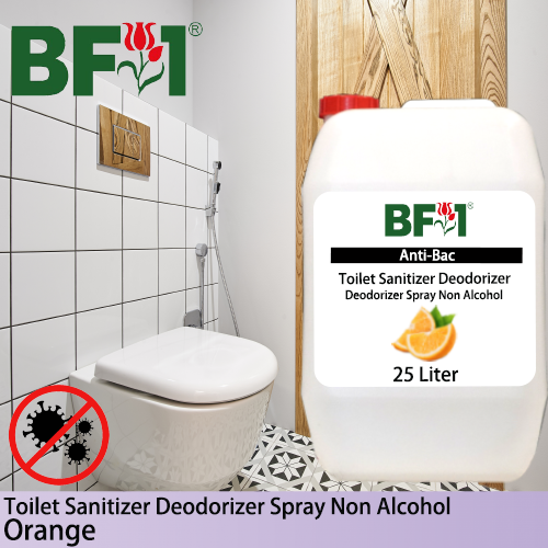 (ABTSD) Orange Anti-Bac Toilet Sanitizer Deodorizer Spray - Non Alcohol - 25L