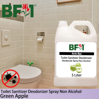 (ABTSD) Apple - Green Apple Anti-Bac Toilet Sanitizer Deodorizer Spray - Non Alcohol - 5L
