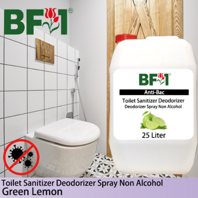(ABTSD) Lemon - Green Lemon Anti-Bac Toilet Sanitizer Deodorizer Spray - Non Alcohol - 25L
