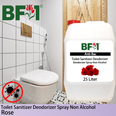 (ABTSD) Rose Anti-Bac Toilet Sanitizer Deodorizer Spray - Non Alcohol - 25L
