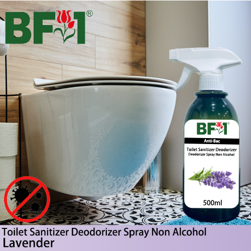 (ABTSD) Lavender Anti-Bac Toilet Sanitizer Deodorizer Spray - Non Alcohol - 500ml