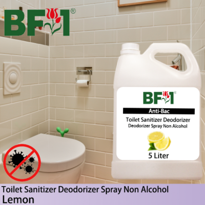 (ABTSD) Lemon Anti-Bac Toilet Sanitizer Deodorizer Spray - Non Alcohol - 5L