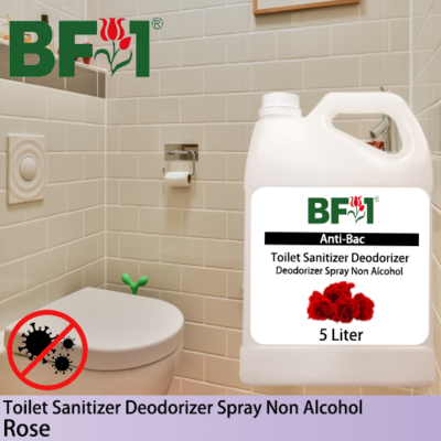 (ABTSD) Rose Anti-Bac Toilet Sanitizer Deodorizer Spray - Non Alcohol - 5L