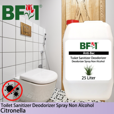 (ABTSD) Citronella Anti-Bac Toilet Sanitizer Deodorizer Spray - Non Alcohol - 25L