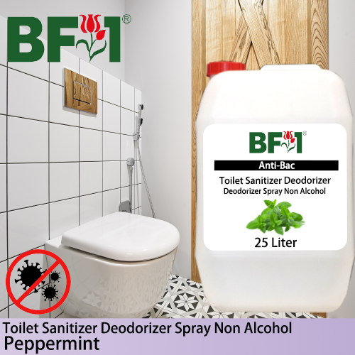 (ABTSD) mint - Peppermint Anti-Bac Toilet Sanitizer Deodorizer Spray - Non Alcohol - 25L