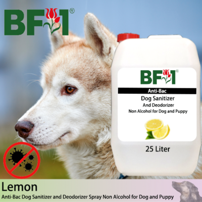 Anti-Bac Dog Sanitizer and Deodorizer Spray (ABPSD-Dog) - Non Alcohol with Lemon - 25L for Dog and Puppy ⭐⭐⭐⭐⭐