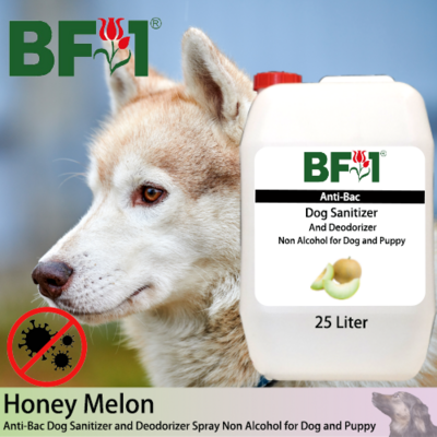 Anti-Bac Dog Sanitizer and Deodorizer Spray (ABPSD-Dog) - Non Alcohol with Honey Melon - 25L for Dog and Puppy ⭐⭐⭐⭐⭐