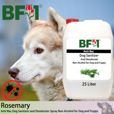Anti-Bac Dog Sanitizer and Deodorizer Spray (ABPSD-Dog) - Non Alcohol with Rosemary - 25L for Dog and Puppy ⭐⭐⭐⭐⭐