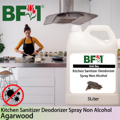 (ABKSD) Agarwood Anti-Bac Kitchen Sanitizer Deodorizer Spray - Non Alcohol - 5L